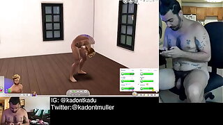 Nudist Uncut Bohemian Plays The Sims 4 and CUM